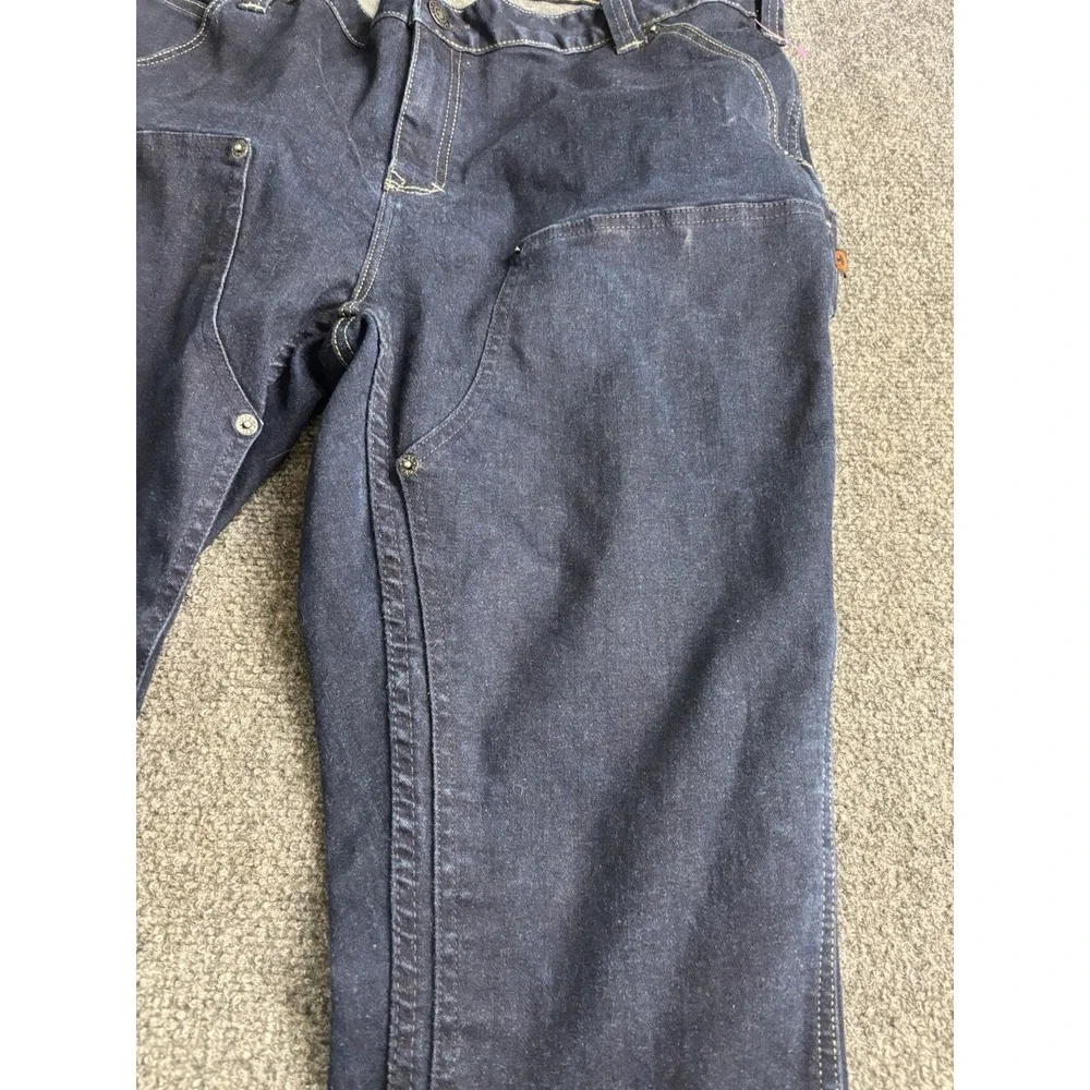 Dovetail Workwear Pants Womens 22/32 Blue  Regular Fit Double Knee Utility